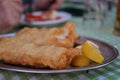 Fried cod fillets